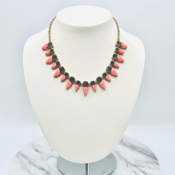 J. Crew Neon and Smoke‎ Crystal Spike Chain Necklace - Picture 2 of 6